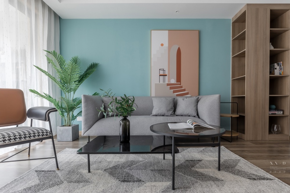 客廳沙發(fā)裝修效果圖四時風(fēng)景，比不過家里的澄澈溫柔北歐極簡客廳設(shè)計圖片賞析