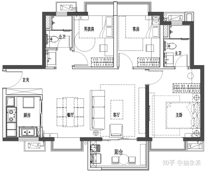 現(xiàn)代輕奢裝修效果圖，流行的高規(guī)格家裝，耐看還不過時(shí)