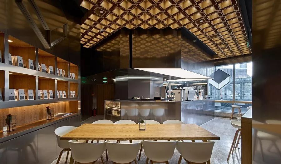 咖啡廳裝修_98平3室2廳房子裝修設計圖_3室2廳1衛(wèi)裝修效果圖