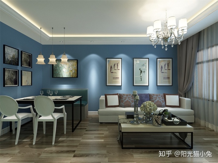 別墅裝修樣板房，給出4個房屋布置干貨