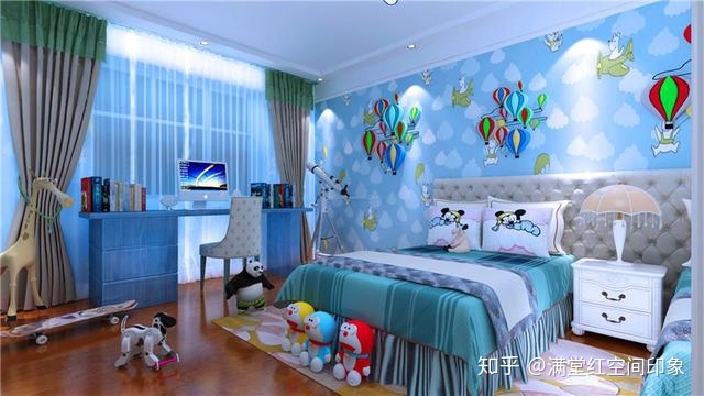 兒童房間裝修_藍(lán)色兒童房間裝修效果圖_兒童房間裝修多少錢(qián)一平方