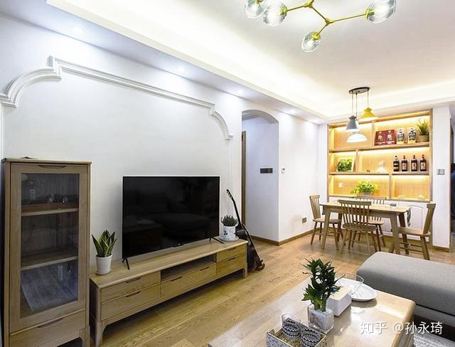 電視背景墻這么裝修，每天讓你享受在世外桃源