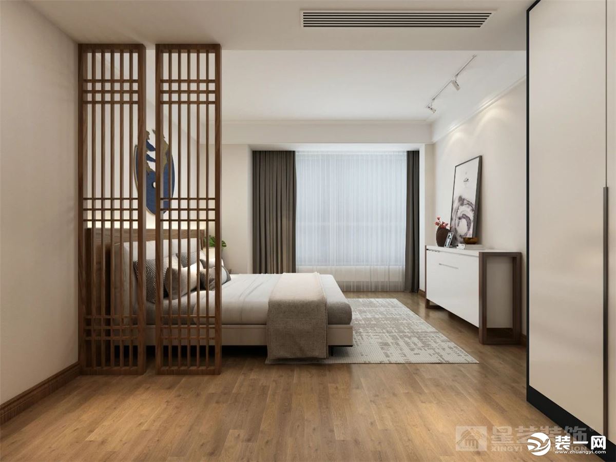 《【摩登4平臺app登錄】桂林星藝裝飾120㎡中式禪意風(fēng)格住宅 仿木瓷磚效果一絕！》