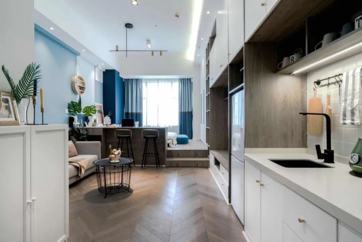 35平小戶型絕美爆改，只花8W還有85%收納率