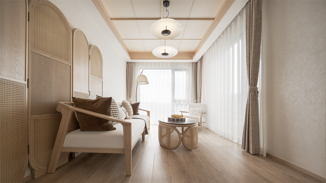 有一種詩(shī)意，叫做竹林風(fēng)，90㎡新中式大宅，入戶便是詩(shī)情畫(huà)意