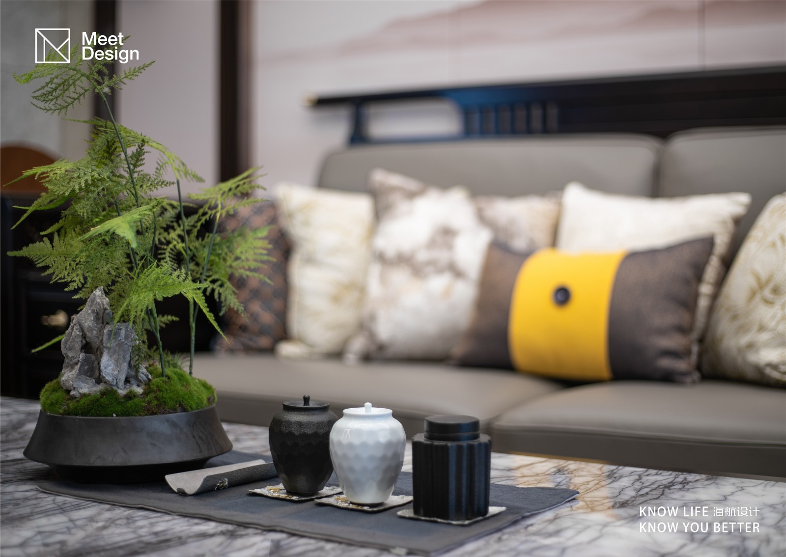 客廳裝修效果圖品“新中”風(fēng)骨，享悠然人生中式現(xiàn)代客廳設(shè)計(jì)圖片賞析