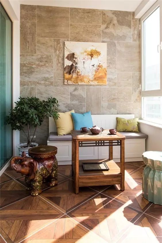 陽臺(tái)裝修_匯東星城三期陽臺(tái)裝修_陽臺(tái)榻榻米裝修效果圖