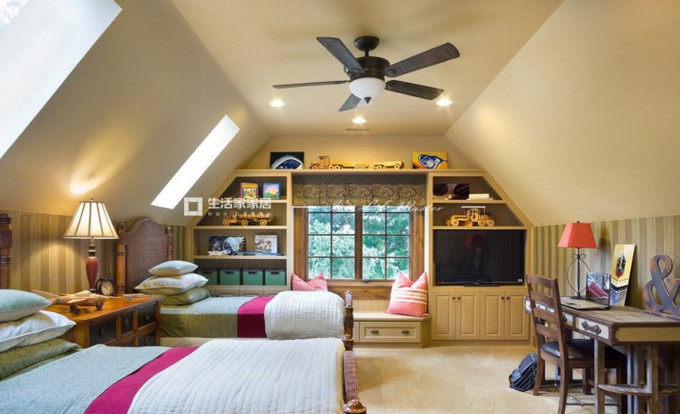 閣樓裝修效果圖_閣樓裝修廚房客廳裝修效果圖_書(shū)房裝修效果簡(jiǎn)約圖