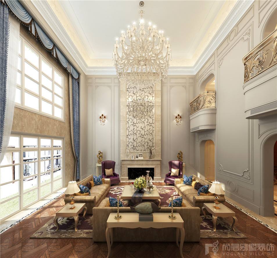 別墅裝修風格_歐式別墅風格裝修圖片大全_簡歐風格別墅客廳裝修效果圖欣賞
