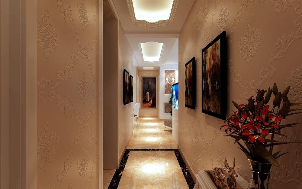 過道裝修設(shè)計效果圖，簡約風(fēng)格裝修效果圖過道