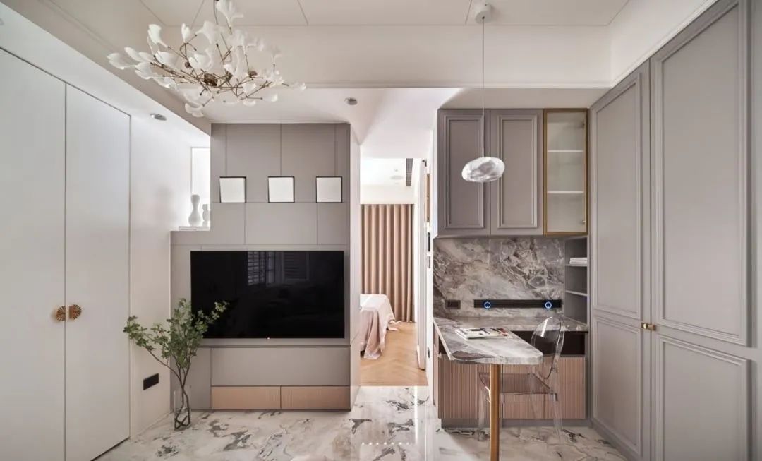 愛了！30㎡法式風(fēng)格家，有大浴室、梳妝臺(tái)，閨蜜大贊