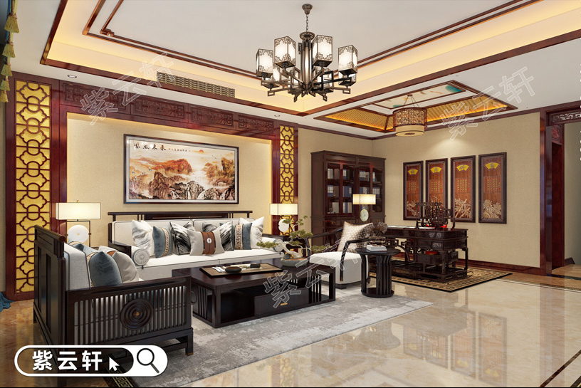經(jīng)典簡約古典中式裝修設(shè)計(jì)案例，傳統(tǒng)韻味十足，大戶型就該這么裝