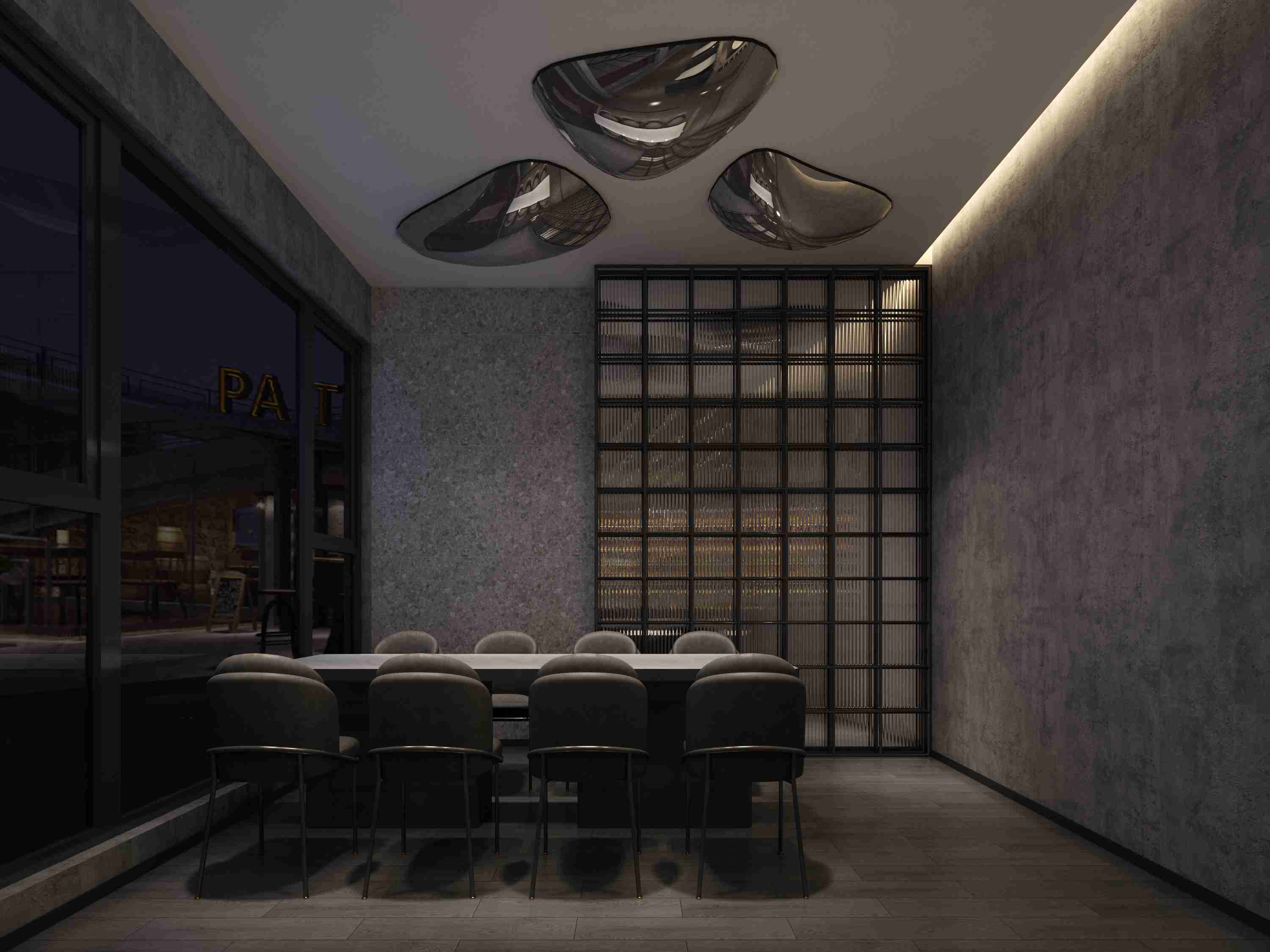 流行風格餐飲門頭裝修設計