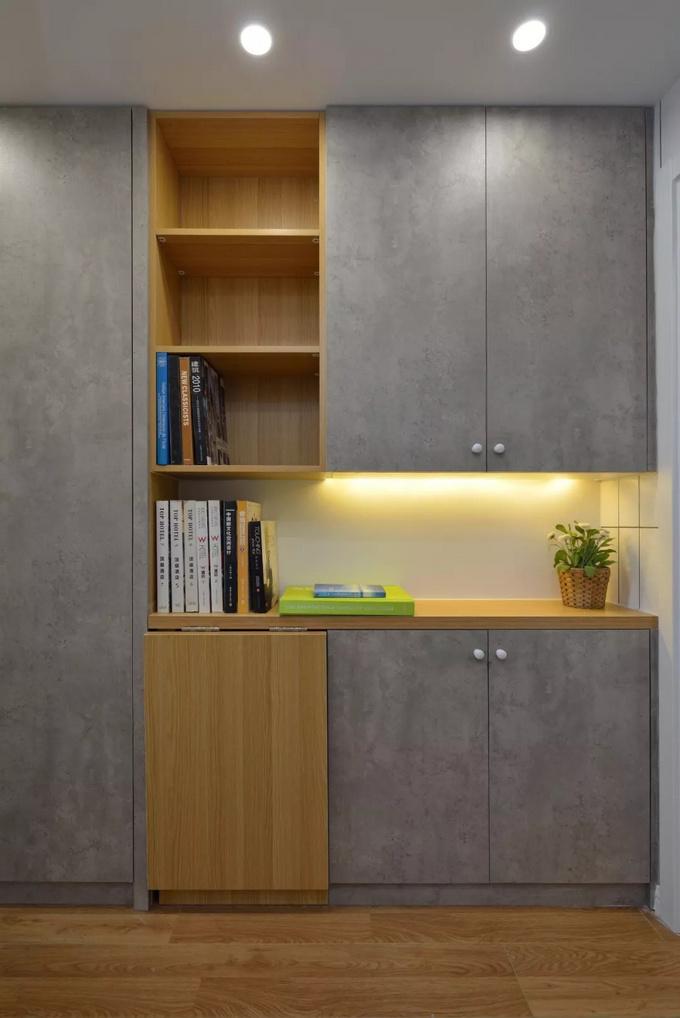 男主的45㎡公寓：功能齊全收納無敵，衛(wèi)生間玻璃墻做隔斷，機智